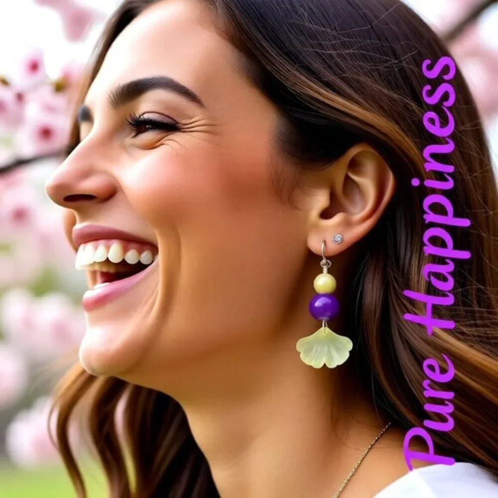 2/$25!!! Flirty, Fun! Colorful Summer Floral Flower Petal Beaded Dangle Earrings